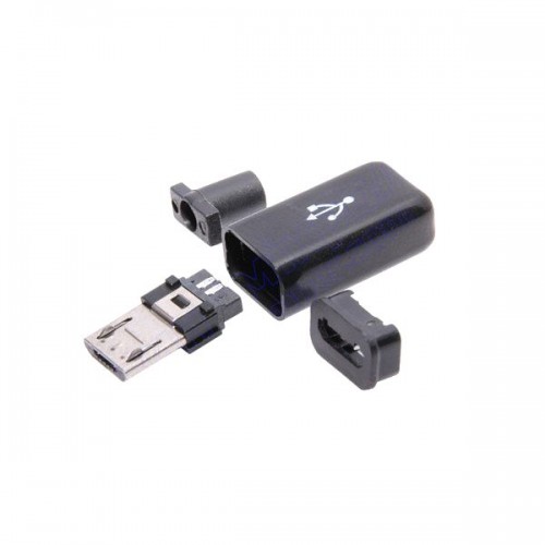 Штекер microUSB в корпусі для кабеля Штекер microUSB в корпусі для кабеля